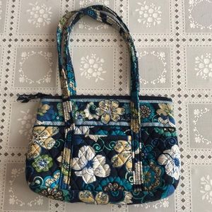 Vera Bradley Mod Floral Blue Shoulder Bag